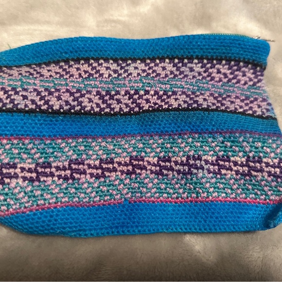 Source Unknown Handbags - Vintage Textile Geometric Woven Zippered Bag